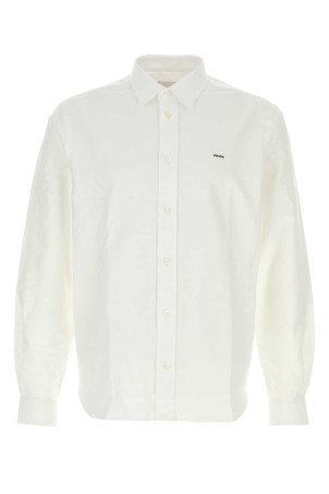 White oxford shirt Black PRADA (UCN611SWMO172Y)