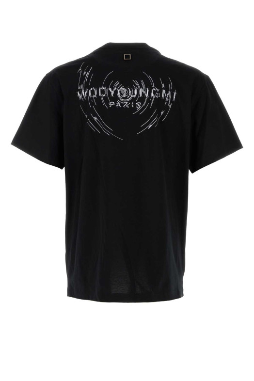 Black cotton t-shirt WOOYOUNGMI (W243TS08)
