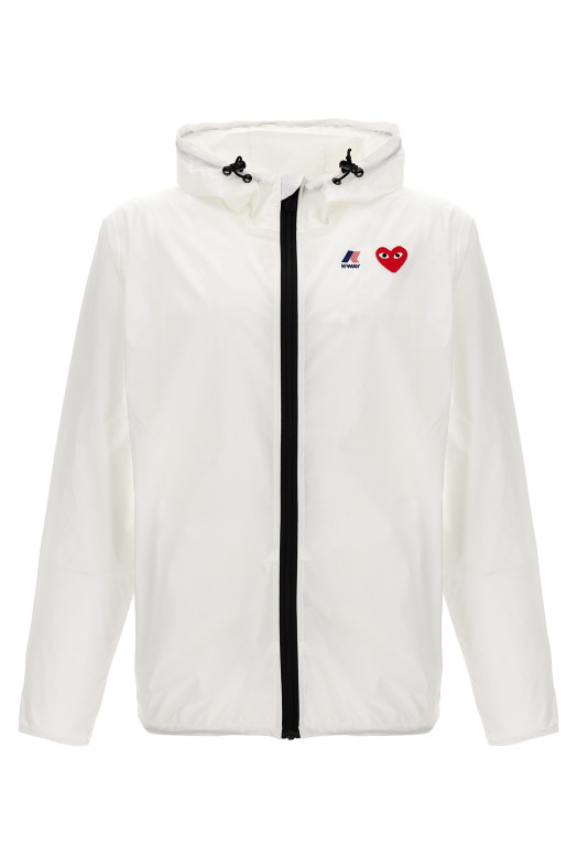 Comme Des Garçons Play x K-Way Jacket White