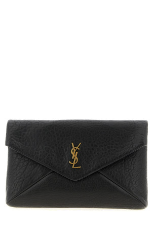 'Envelope' large clutch bag Black
