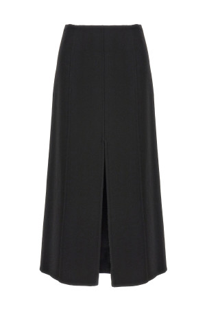 Long cloth skirt Black