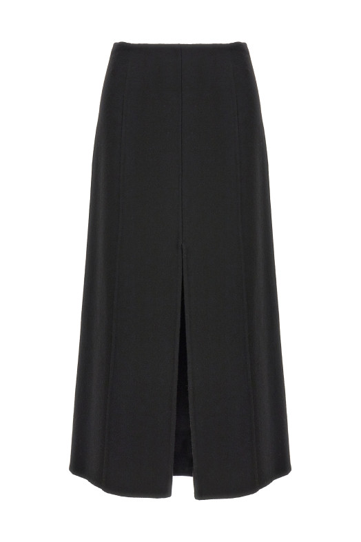 Long cloth skirt Black