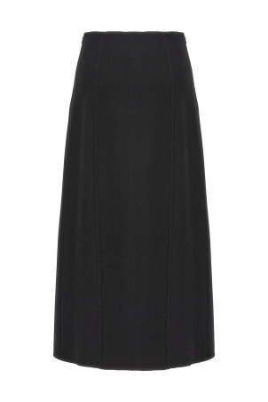 Long cloth skirt Black