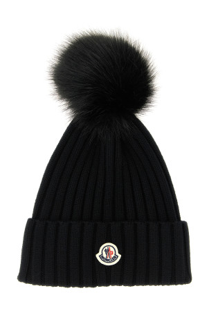 Шапка с помпоном, черная MONCLER L10933B00020M1131999