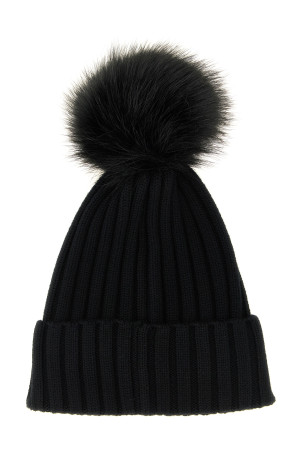 Шапка с помпоном, черная MONCLER L10933B00020M1131999