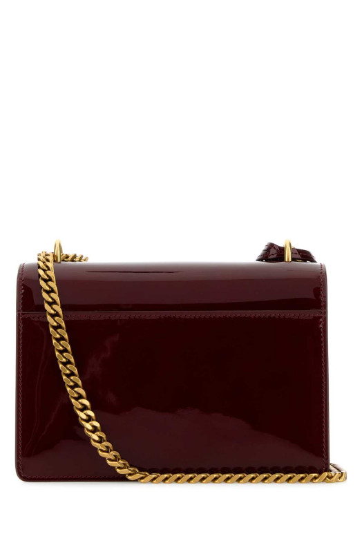 Burgundy leather small Sunset shoulder bag SAINT LAURENT (441972AAEX1)