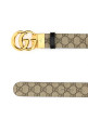 GG Supreme ткань GG Marmont двусторонний ремень GUCCI (65941692TIC)