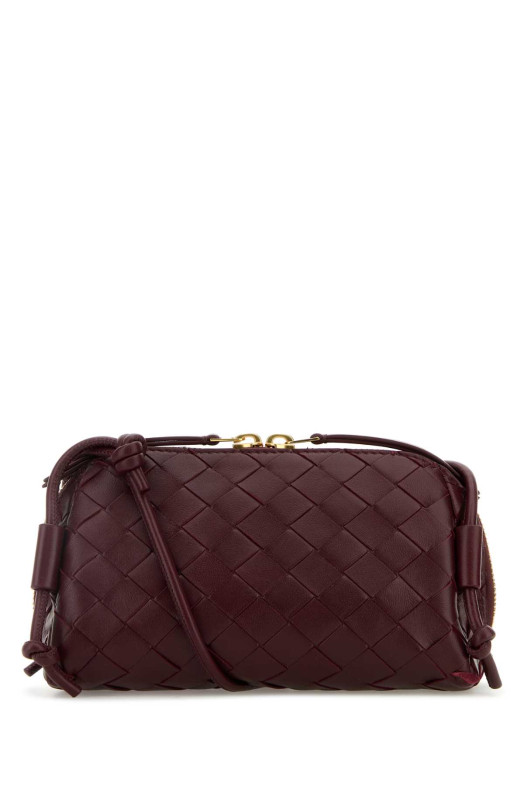 Burgundy leather Concert crossbody bag BOTTEGA VENETA (794258VCPP1)