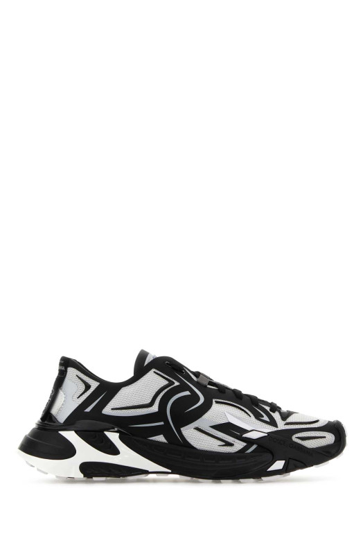 Two-tones fabric Dragon sneakers White/Black DOLCE & GABBANA (CS2175AH405)