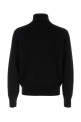 Black wool sweater White AMI (HKS827001)