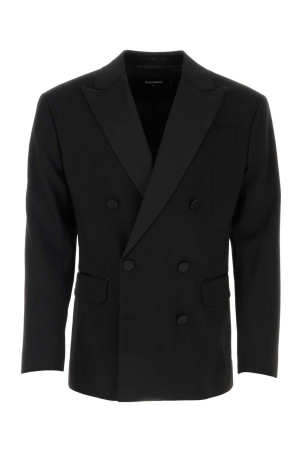 Black stretch wool Dan Db blazer DSQUARED (S74BN1191S52152)