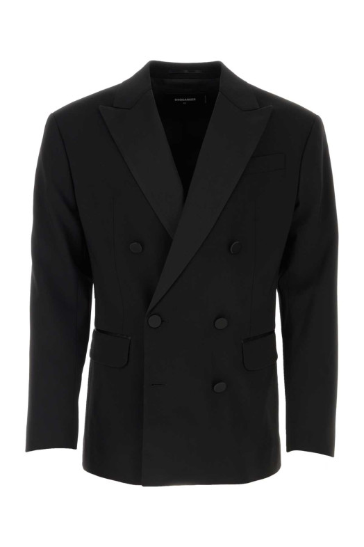 Black stretch wool Dan Db blazer DSQUARED (S74BN1191S52152)