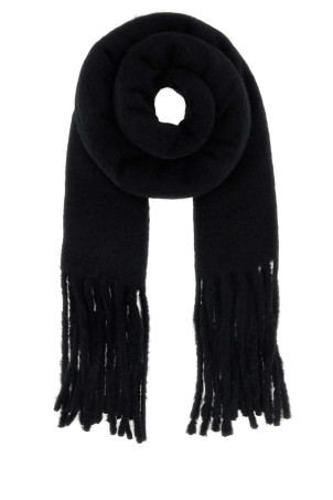 Black alpaca blend Santo scarf Black LOULOU DE SAISON (SANTO)