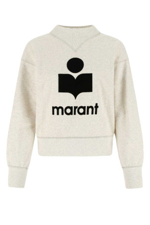 Melange sand cotton blend Moby sweatshirt ISABEL MARANT ETOILE (SW0003FAA1M07E)