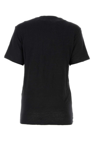 Black linen Zewel t-shirt ISABEL MARANT ETOILE (TS0001FBA1N10E)