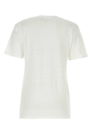 White linen Zewel t-shirt ISABEL MARANT ETOILE (TS0001FBA1N10E)