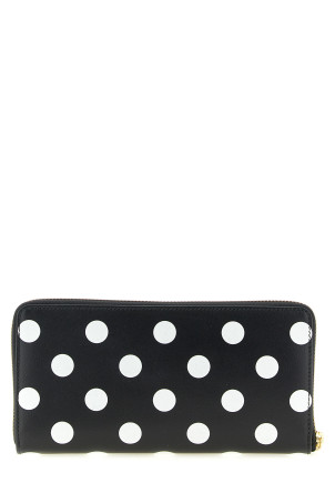 'Polka dots printed’ wallet Black