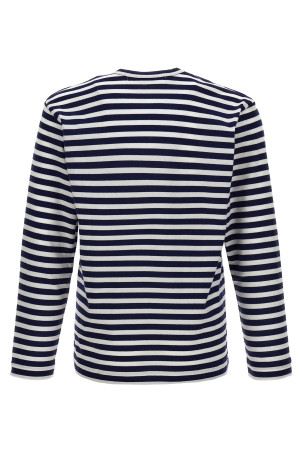 Logo patch stripes t-shirt Blue