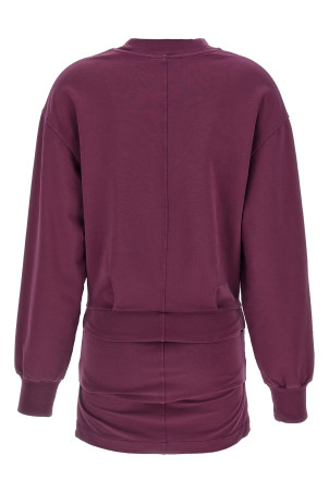 Draped mini dress Bordeaux