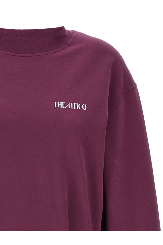 Мини-платье с драпировкой, бордовое THE ATTICO 251WCA00393114