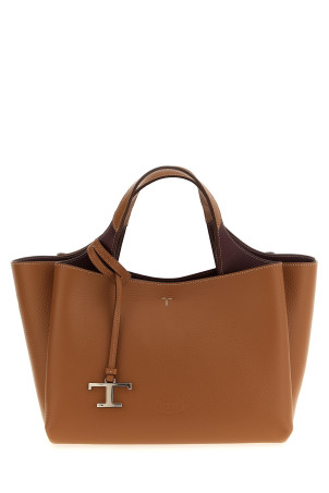 Mini leather handbag Brown