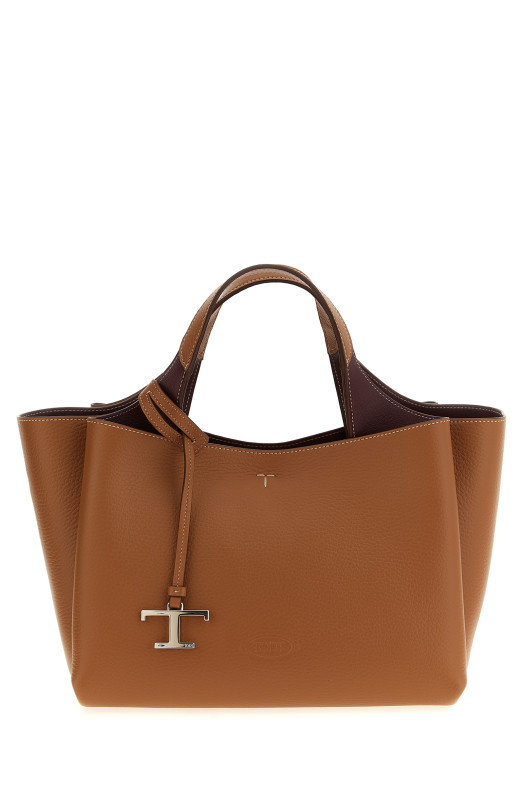 Мини-кожаная сумочка коричневого цвета TOD'S XBWAPAFL100QRI9P13