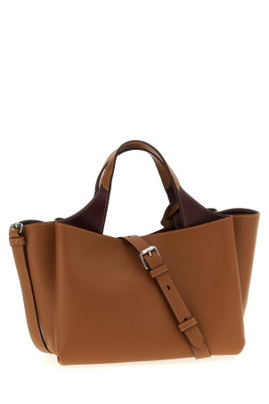 Mini leather handbag Brown
