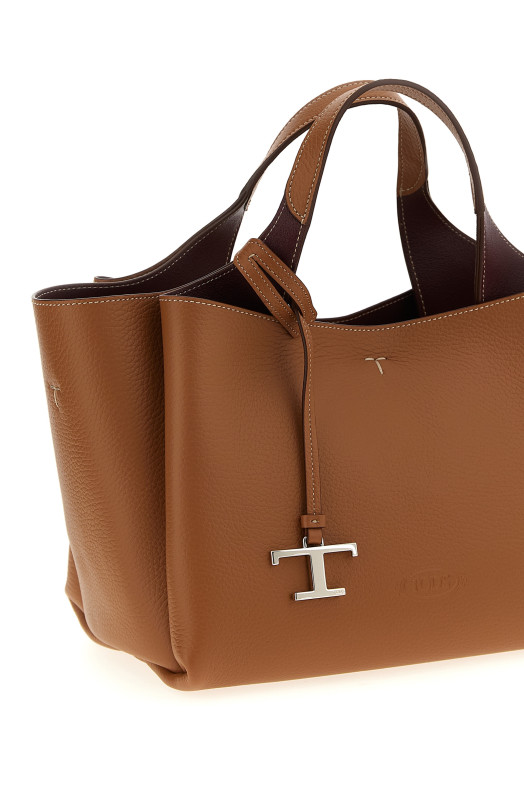 Мини-кожаная сумочка коричневого цвета TOD'S XBWAPAFL100QRI9P13