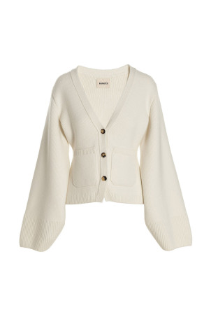 'Scarlet' cardigan White