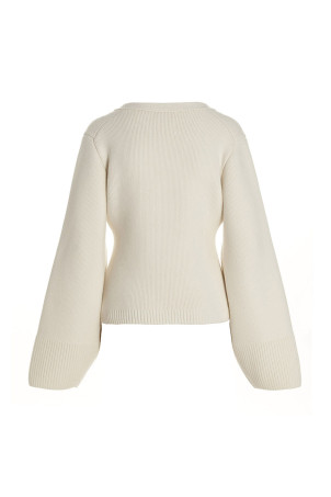 'Scarlet' cardigan White