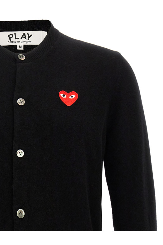 Кардиган с логотипом Черный COMME DES GARÇONS PLAY AXN0071