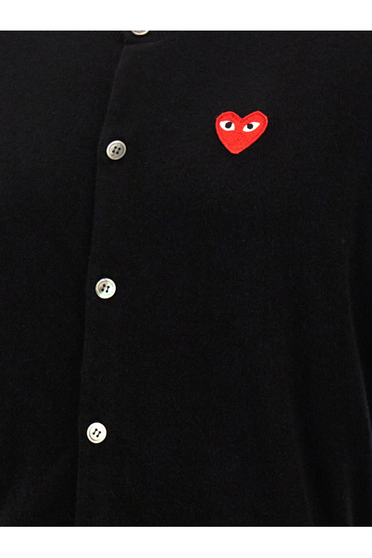 Кардиган с логотипом Черный COMME DES GARÇONS PLAY AXN0071
