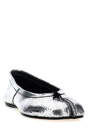 'Tabi Broken Mirror' ballet flats Silver