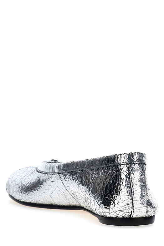 'Tabi Broken Mirror' ballet flats Silver