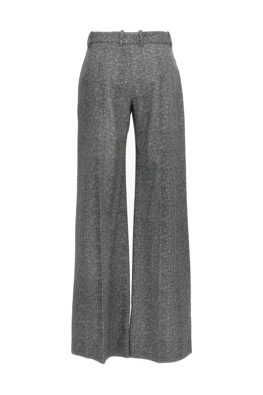 Herringbone trousers Gray
