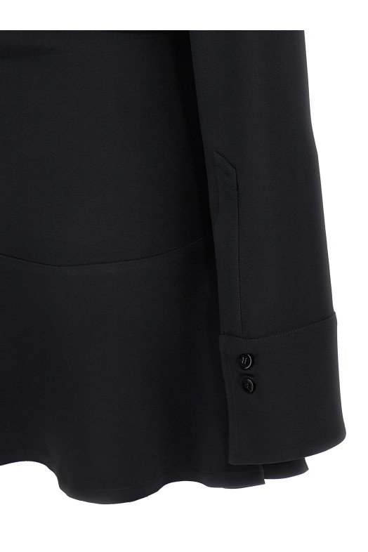 Мини-платье-поло Черное THE ATTICO 251WCA00449100