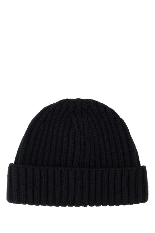Black wool beanie hat Black PRADA (1HC3902DZL)