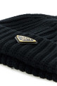 Black wool beanie hat Black PRADA (1HC3902DZL)