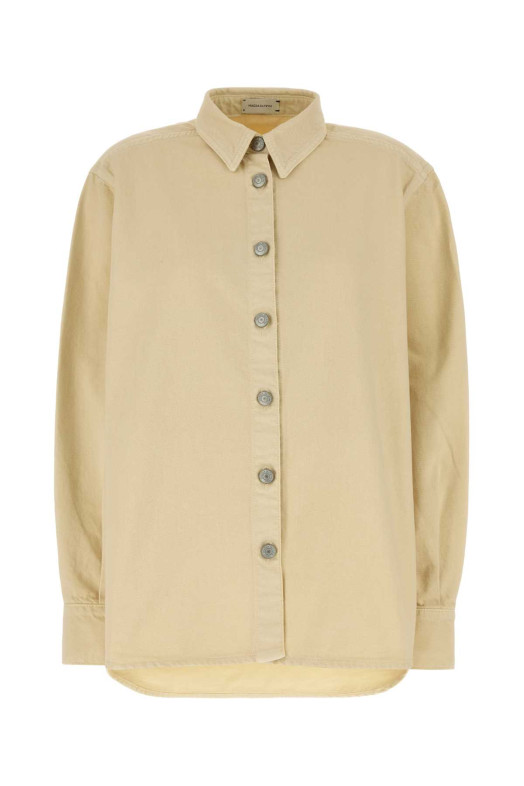 Кремовий джинсовий оверсайз-светр Бежевий MAGDA BUTRYM (204426)