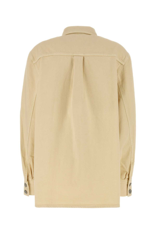 Кремовий джинсовий оверсайз-светр Бежевий MAGDA BUTRYM (204426)