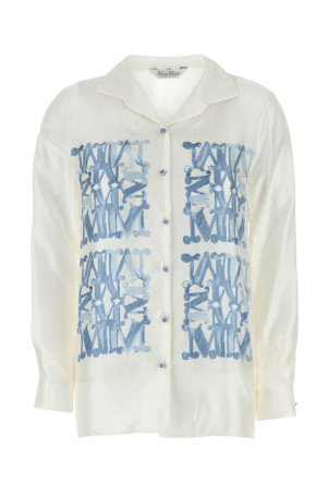 White silk Nail shirt MAX MARA (2521116061600)