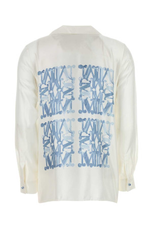 White silk Nail shirt MAX MARA (2521116061600)