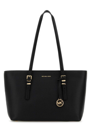 Black leather Quinn shopping bag Black MICHAEL BY MICHAEL KORS (30T5GQNT2L)