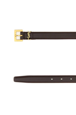 Brown leather belt SAINT LAURENT (554465BOO0W)