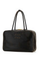 Dark brown leather handbag MIU MIU (5BB117VMONAF6P)