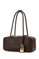 Chocolate leather shoulder bag MIU MIU (5BB173VOTM2CRW)