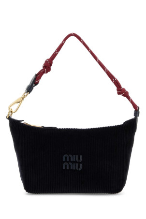 Midnight blue corduroy shoulder bag MIU MIU (5NE8412IG4)
