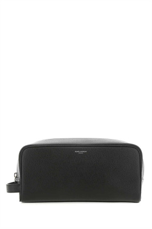 Black leather beauty case Black SAINT LAURENT (6093471GF0N)