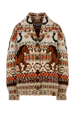 Embroidered wool Fair Isle oversize cardigan STELLA McCARTNEY (6K11583S2614)