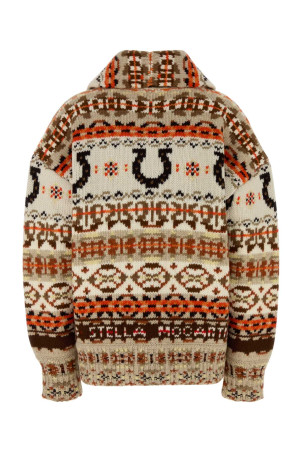 Embroidered wool Fair Isle oversize cardigan STELLA McCARTNEY (6K11583S2614)
